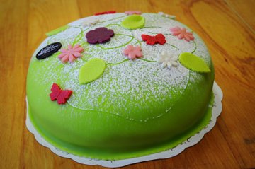 Grön prinsesstårta